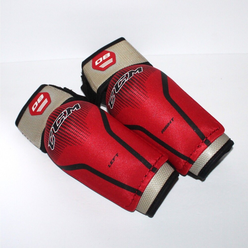 CCM U+ 08 Senior Adult Small Elbow Pads Red Black & Gray